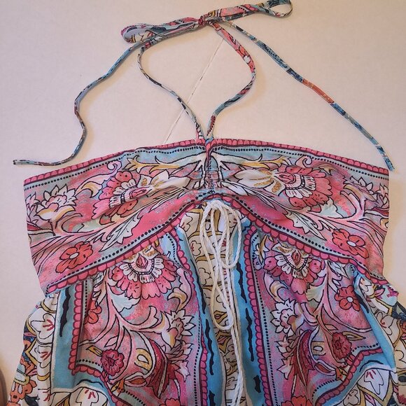 Paisley Print Halter Maxi Dress – Size M (6) - Picture 6 of 10